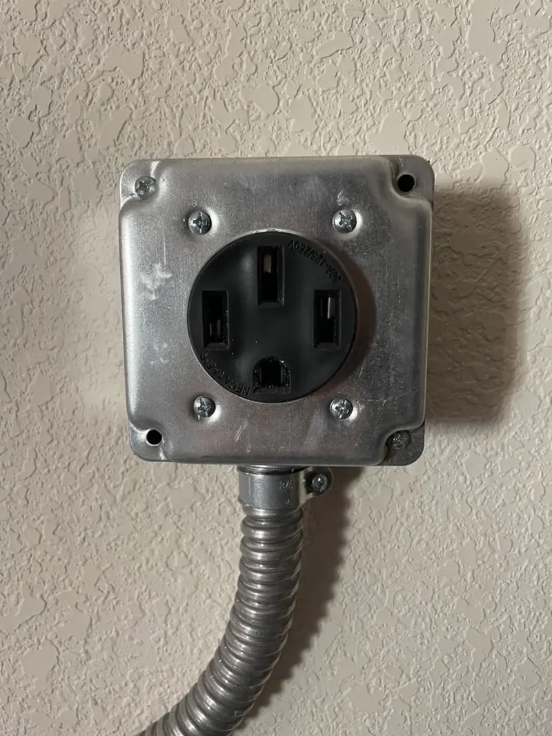 NEMA 14-50 outlet installed for Electrical Panel Upgrade in Miramar Beach